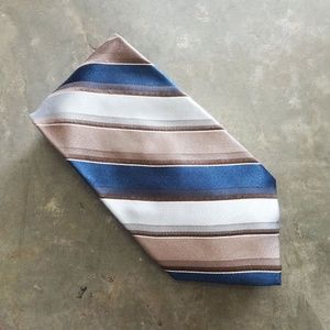 Calvin Klein Silk Striped Tie 58" x 4"